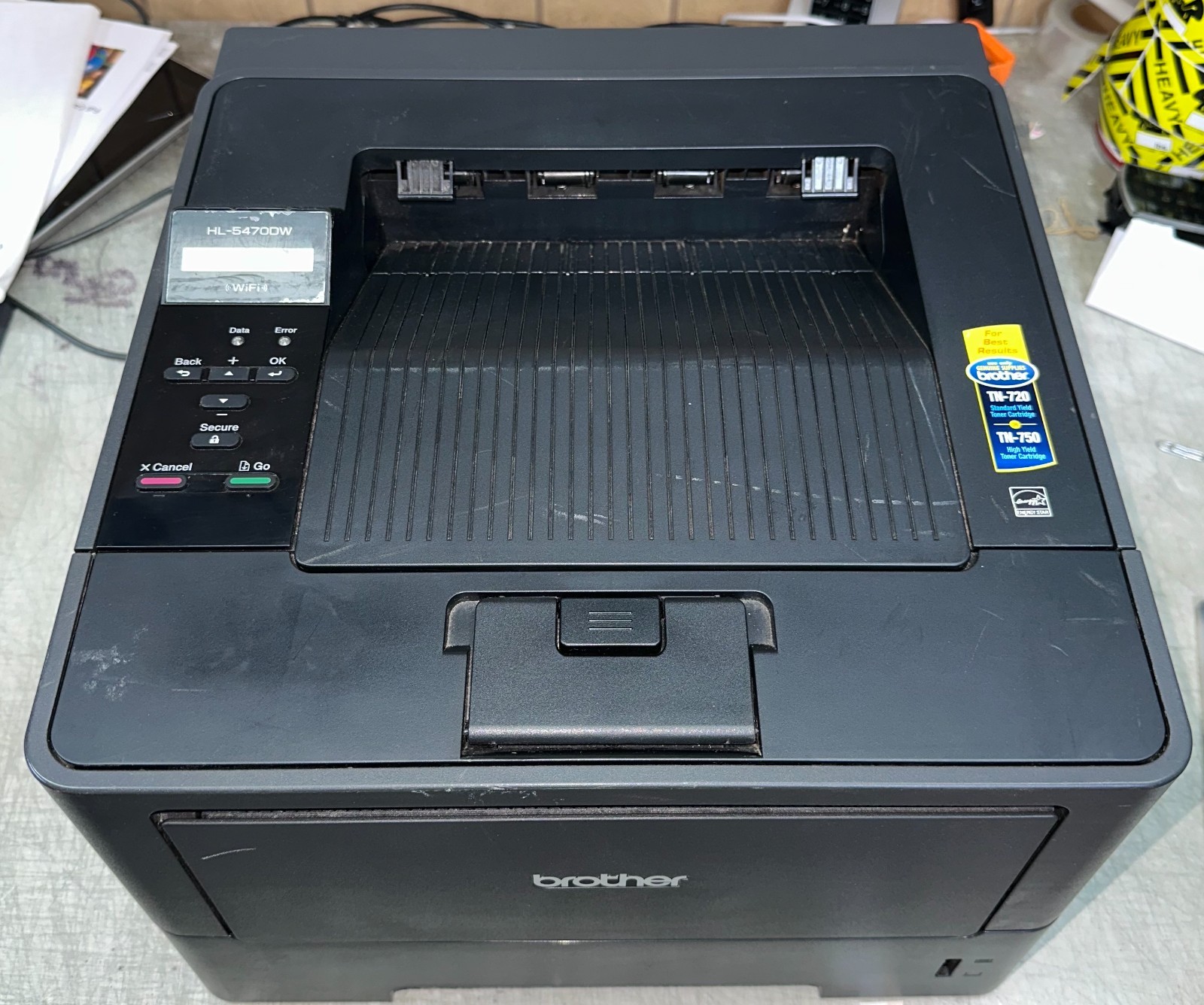 Brother HL-5470DW Wireless Duplex Printer Wi-Fi  - doesn't print properly