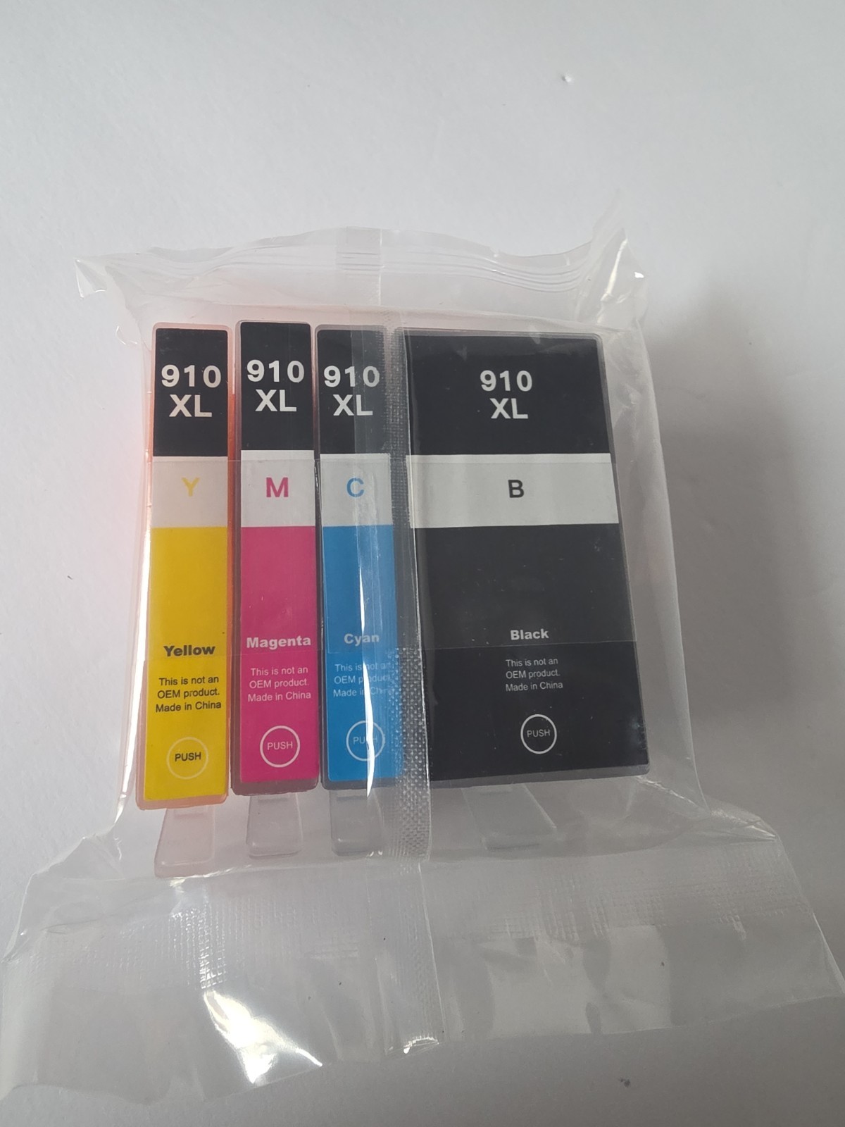 Wiseta 910xl Ink Cartridges Combo Pack for HP Officejet Pro Black  & Tri Color