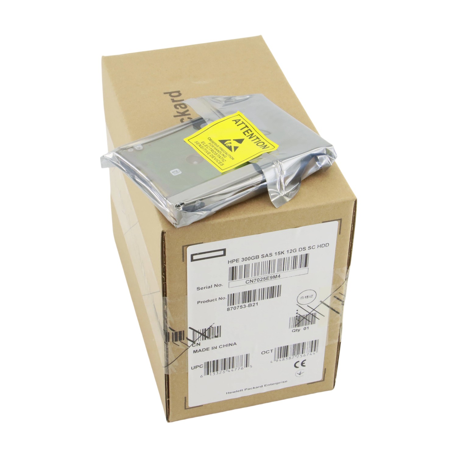 for HPE 300GB 15K 12GB/s SFF 2.5" SAS SC DS HDD HARD DRIVE 870753-B21 870792-001