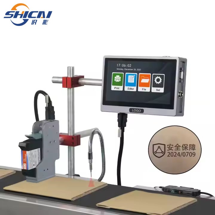 25.4mm Online inkjet printer does not include conveyor for printing text logo