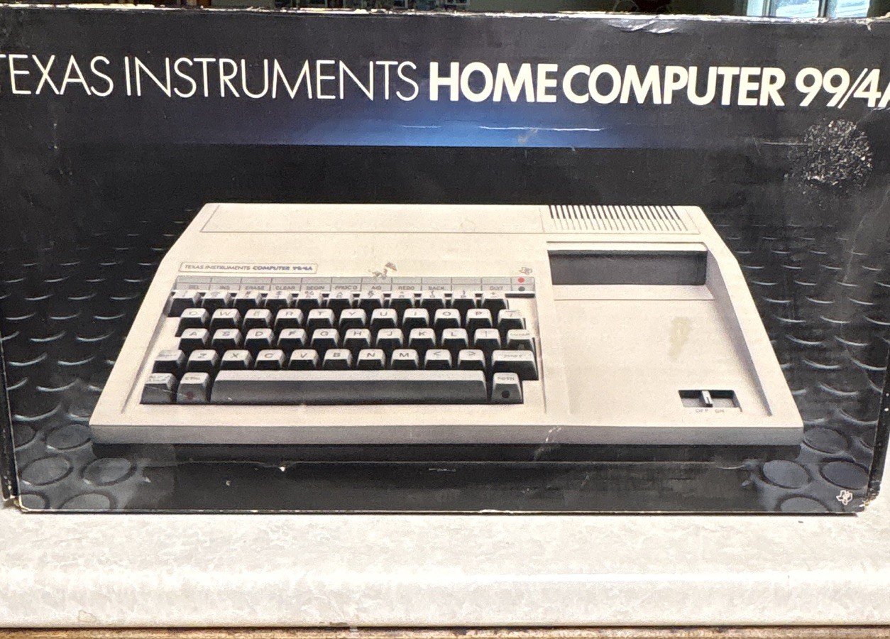 Texas Instruments TI-99/4A Vintage Home Computer w/ Box, Manuals & Power Adapter
