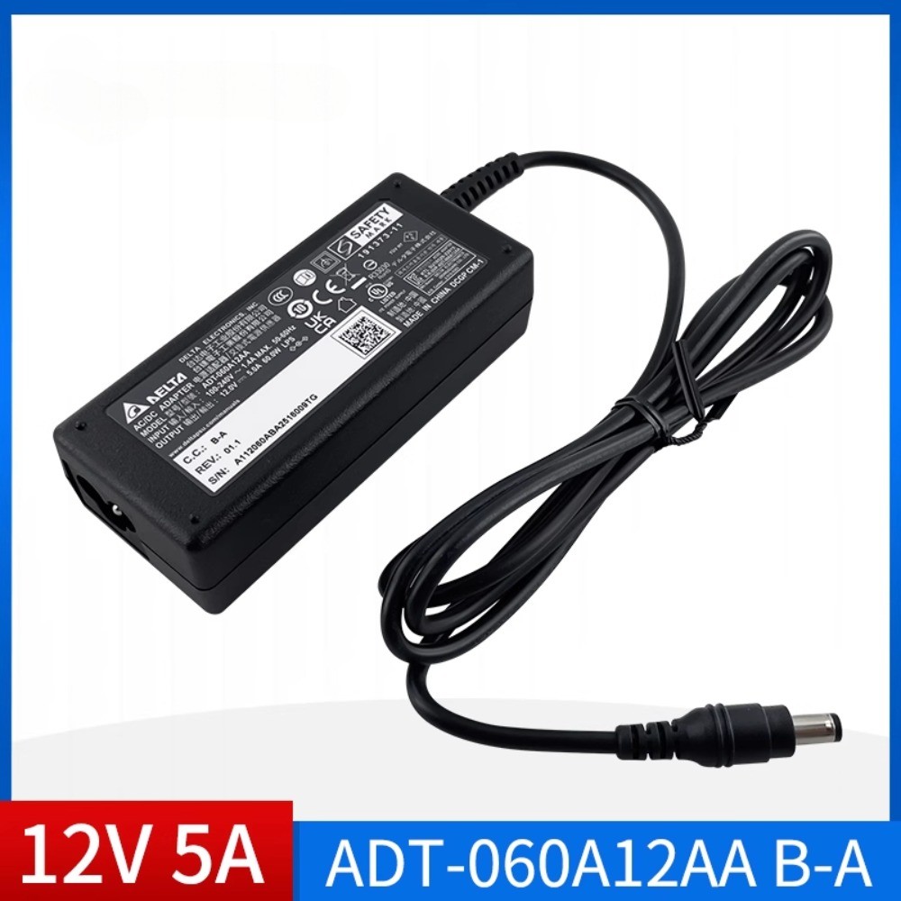 1pcs Genuine Delta 60W 12V 5A Charger AC Adapter 5.5*2.5mm Tip Power Supply