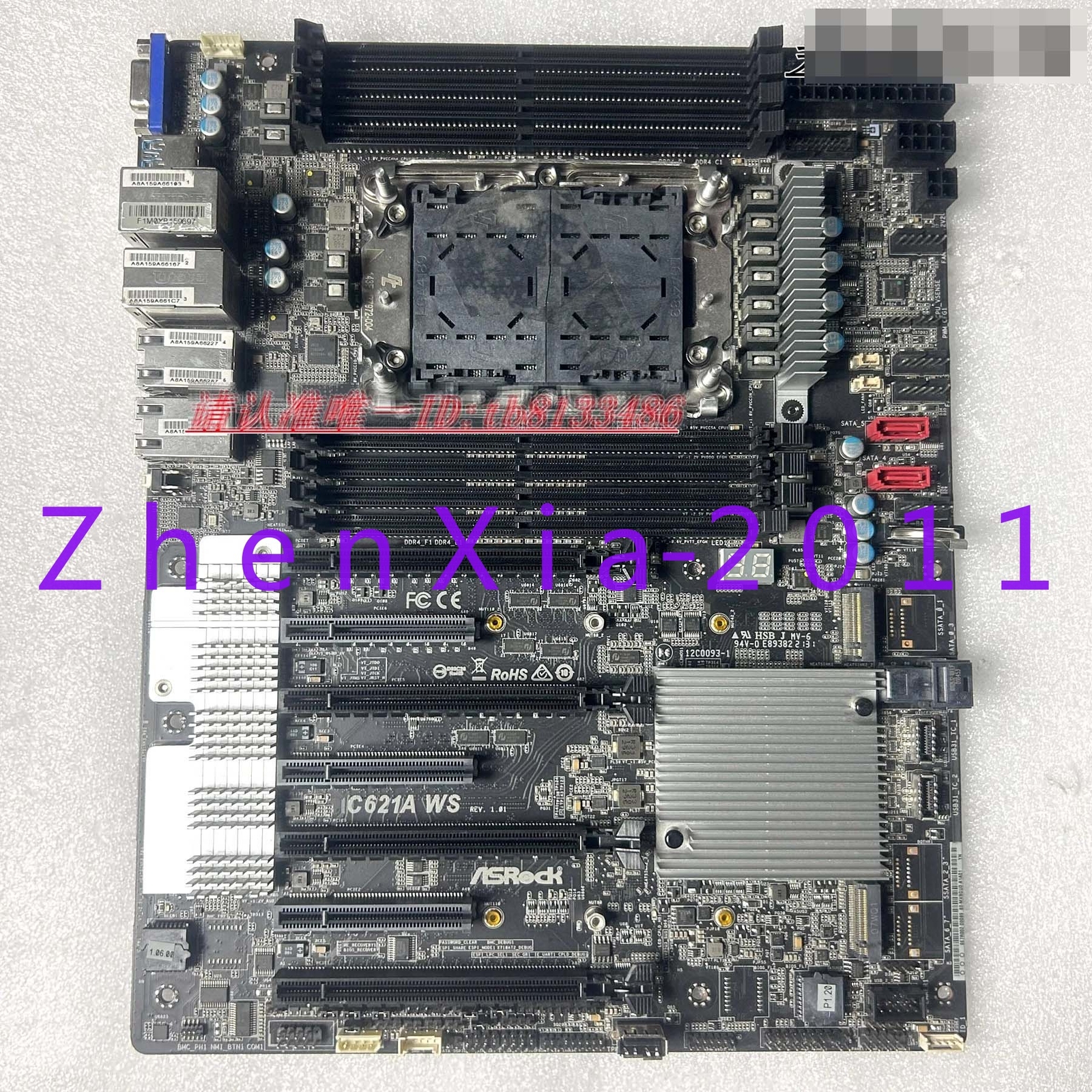 1PC Used Asrock C621A WS motherboard DDR4 LGA4189           #8