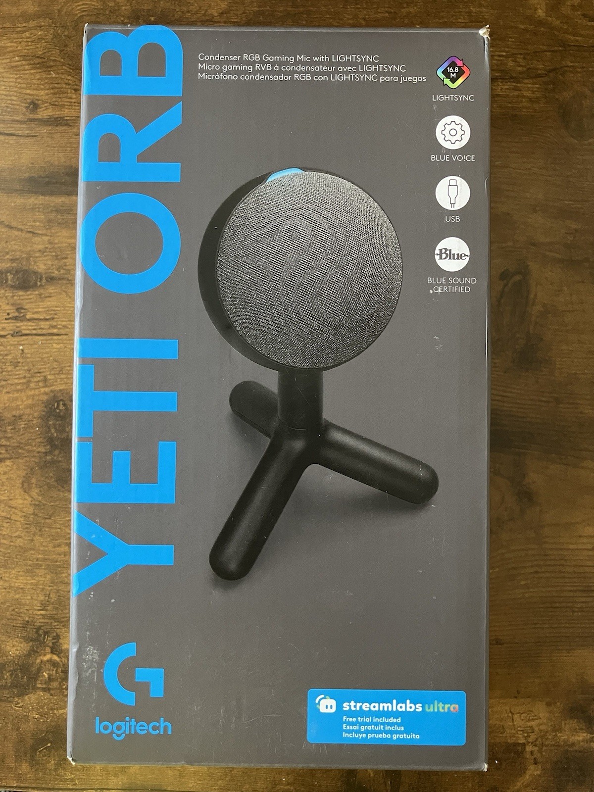 Logitech G Yeti Orb RGB Gaming USB Microphone LIGHTSYNC Stream Mic