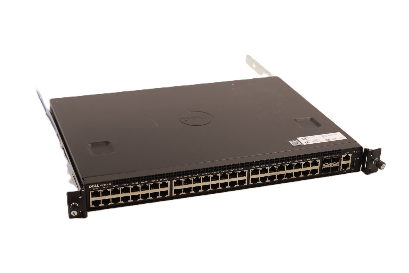 Dell EMC S3048-ON 48-Port Gigabit 4x10GbE Switch W/Rail Kit Dell P/N: 0RWJ77
