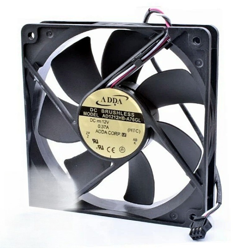AD1212HB-A76GL One Brand New ADDA DC 12V 0.37A 120*120*25MM 3Pin Cooling Fan New