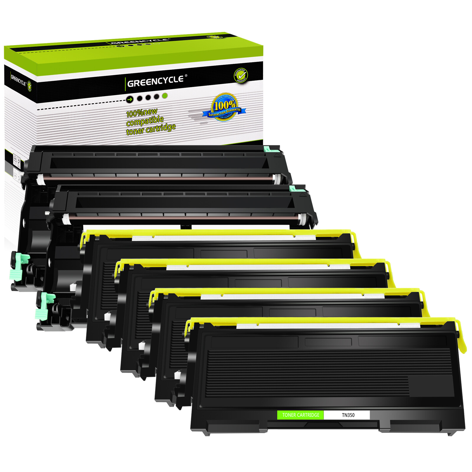4×TN350 Toner & 2× DR350 Drum Fit For Brother MFC-7420 7820D 7820N DCP-7020 7010