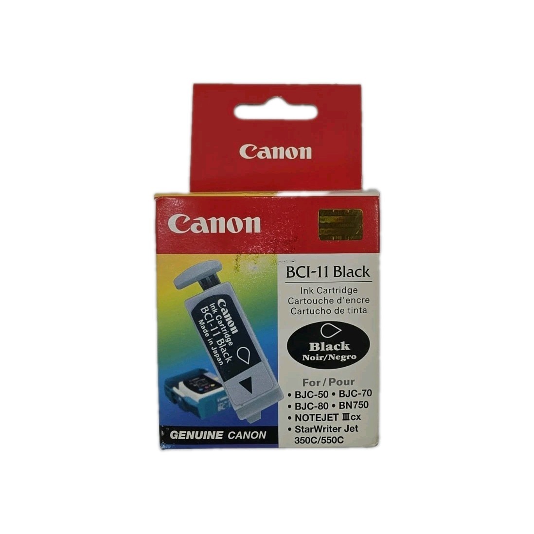 NEW Genuine Canon BCI-11 Black 3PK Ink Cartridges BJC-50 Color Printer OEM New.