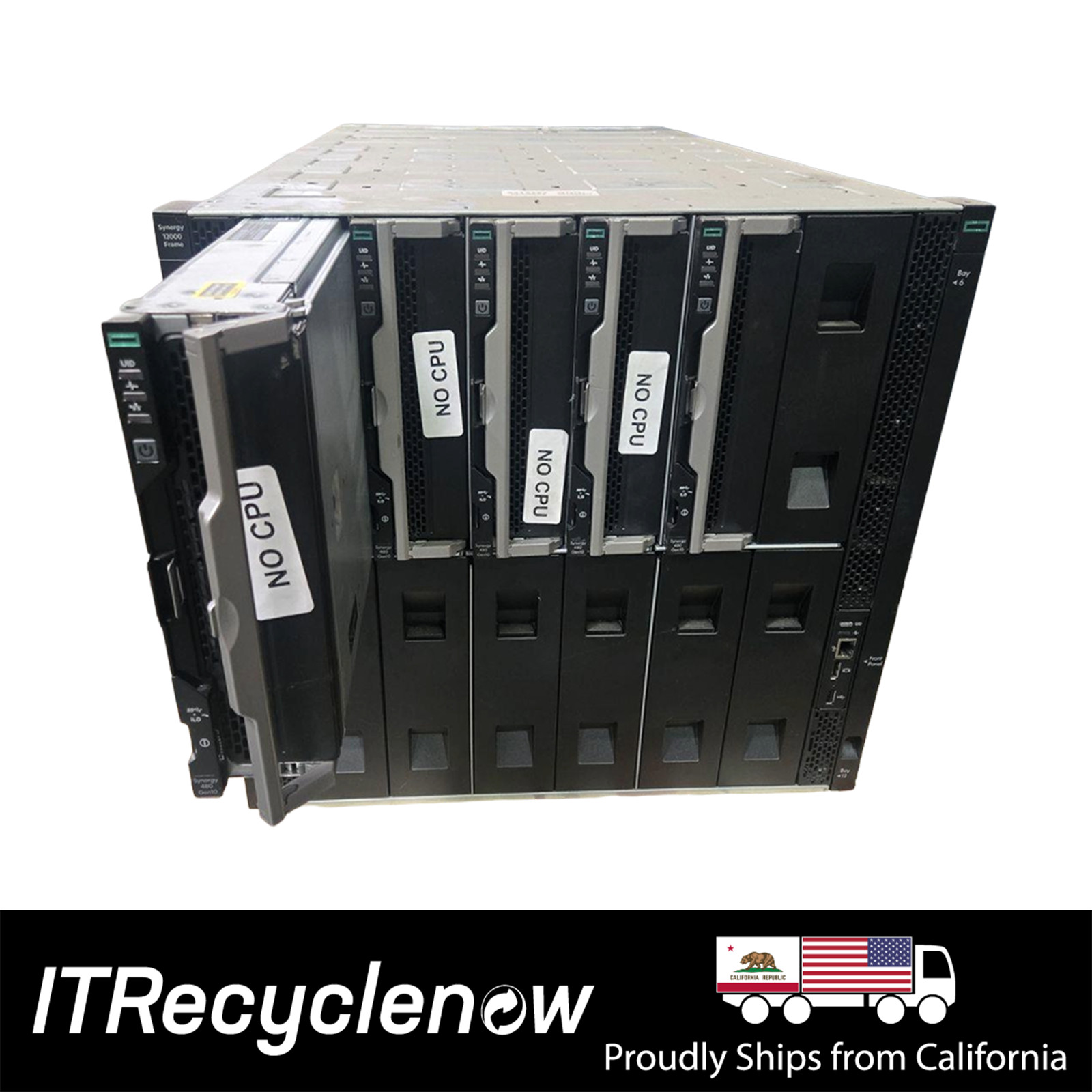 HPE Synergy 12000 Frame G10 + 5x Synergy 480 Gen10 Nodes Compute Blades Module