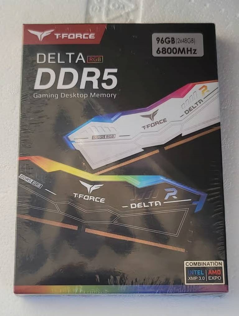 TEAMGROUP T-FORCE DELTA RGB DDR5 96GB (2 x 48GB) Gaming Desktop Memory
