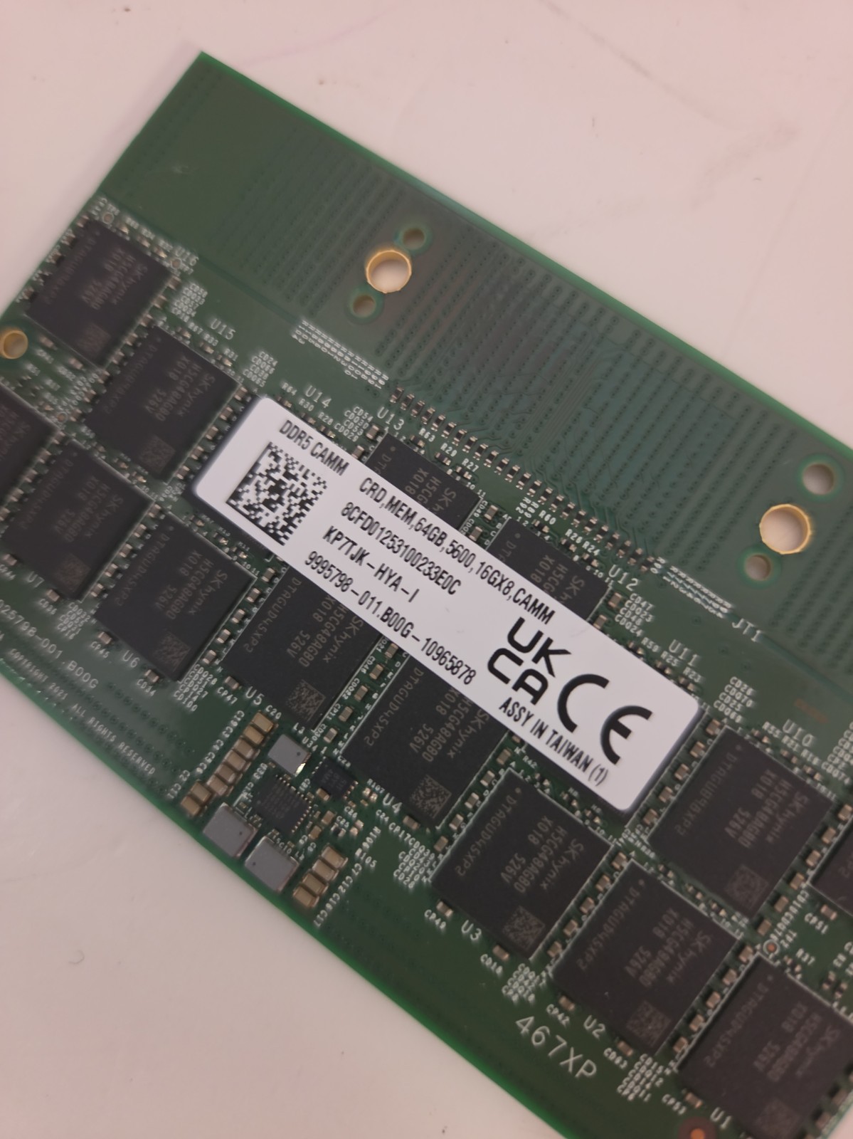 Sk Hynix 64gb Ddr5 5600 16gx8 Camm RAM