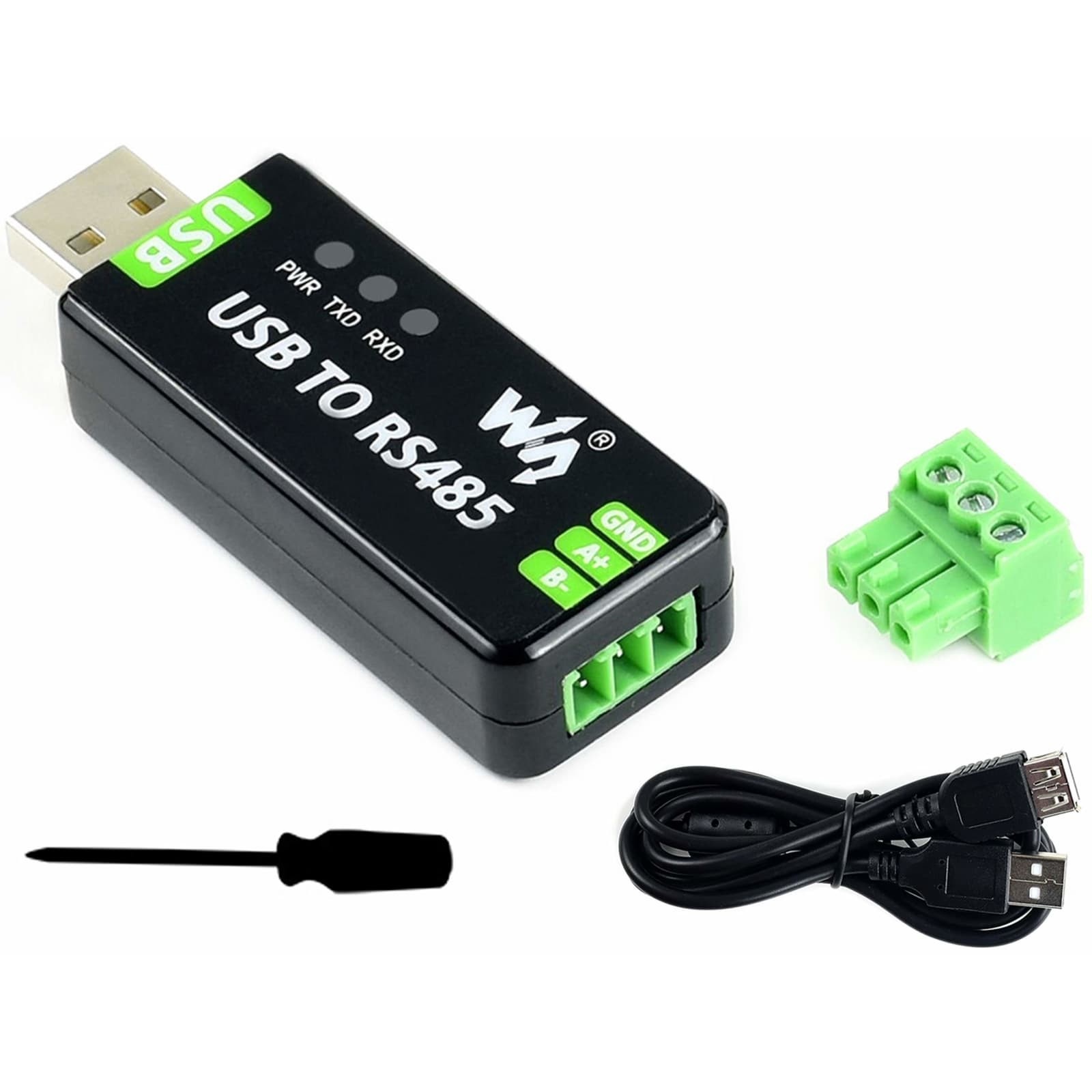 Waveshare Industrial USB to RS485 Converter FT232RL SP485EEN ESD Protection