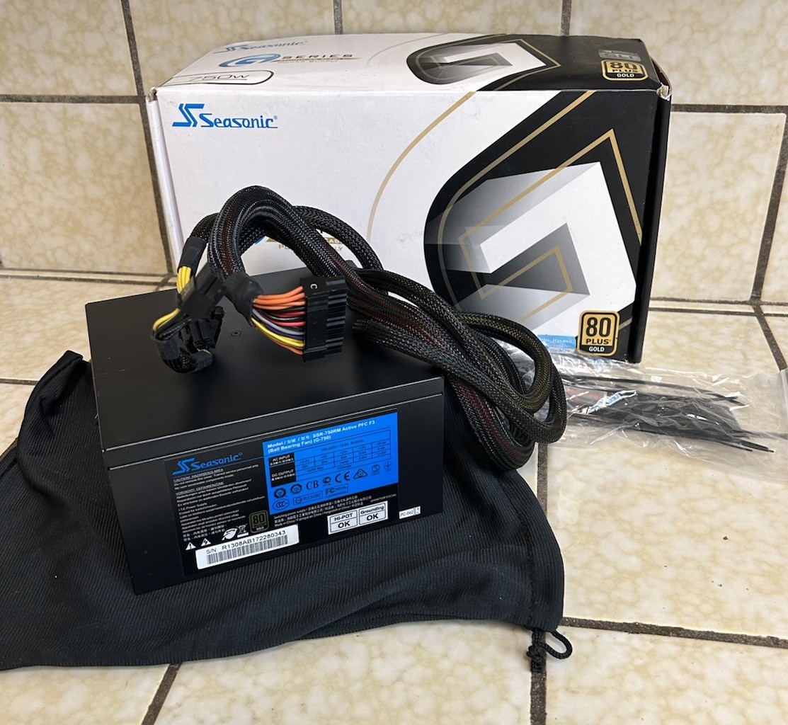 Seasonic SSR-750RM 750W 80 Plus Gold Semi-Modular Power Supply Open Box