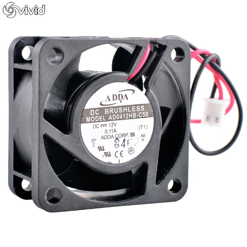 AD0412HB-C50 40mm DC12V 0.11A 2pin Axial Cooling Fan for IU 2U Power Supply