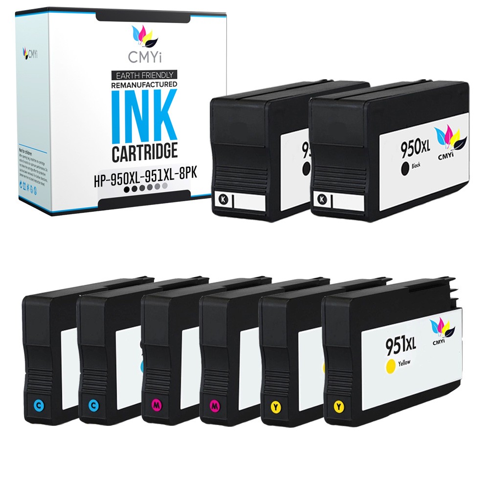 8PK CMYi Compatible 950XL 951XL Combo Pack Ink for HP OfficeJet 8616 8620 8625
