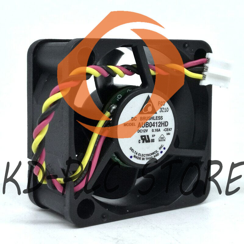 Delta AUB0412HD 4cm 4020 DC 12V 0.16A 3-Pin computer chassis power cooling fan
