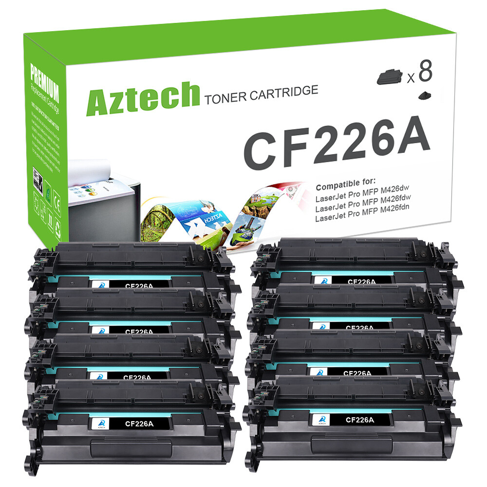 8x CF226A Toner Cartridge For HP 26A Laserjet Pro M402dn M426 M426fdw Printer