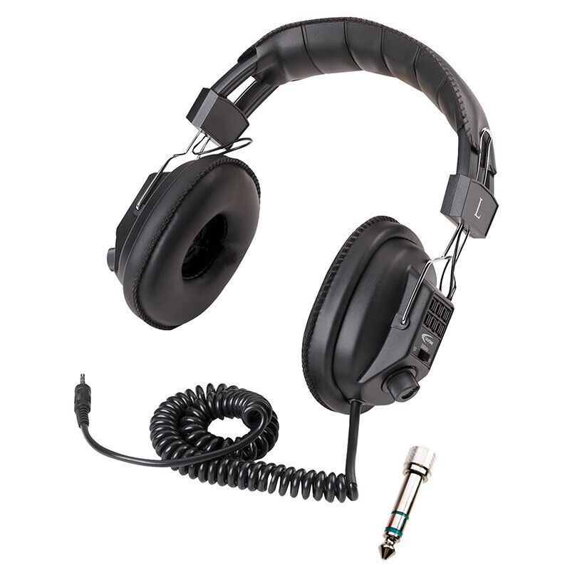 Califone Switchable Stereo/Mono Headphone, with 3.5mm plug and 1/4