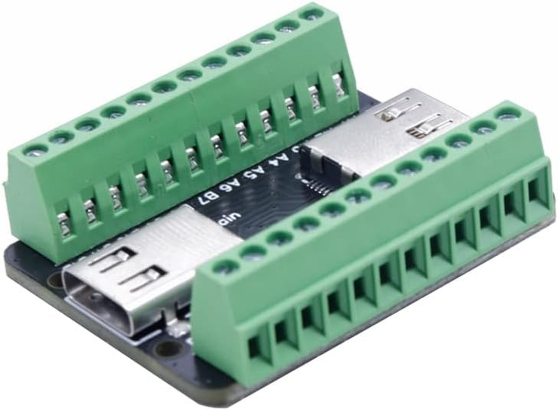 USB 3.1 Type C Female to Female Pass Through Adapter Breakout Board 24 Pin for D