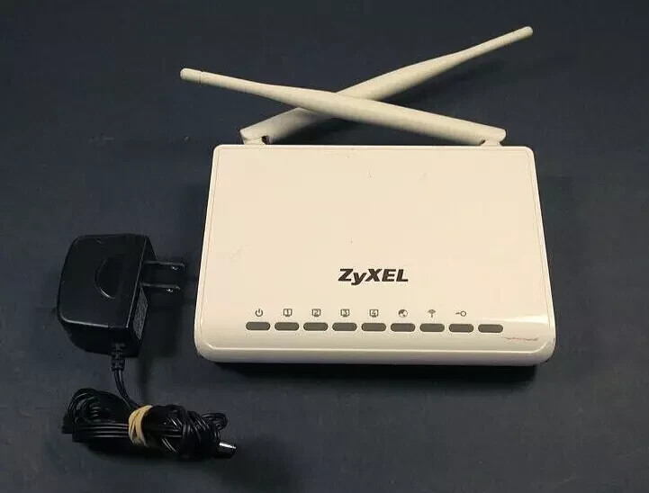 ZyXEL NBG-418N 300 Mbps 4-Port 10/100 Wireless N Router Mint Condition