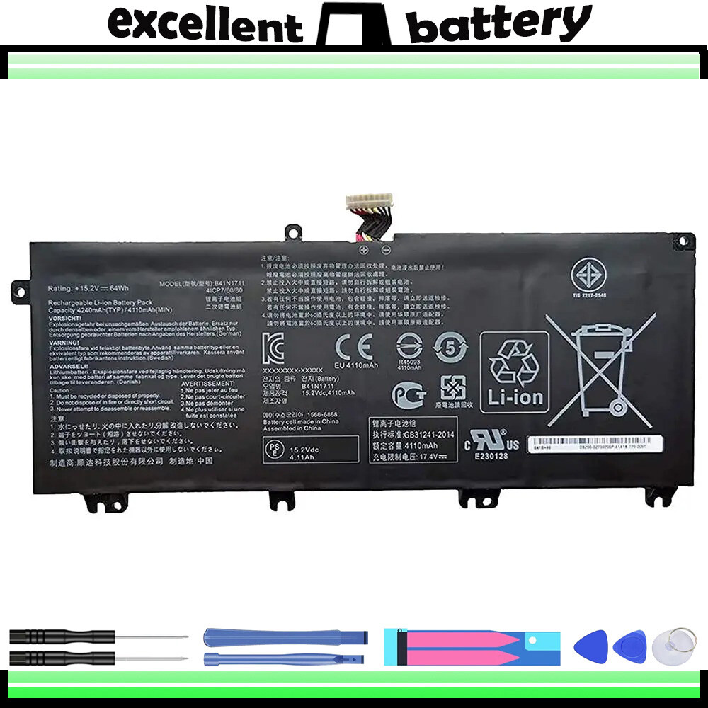 64wh Battery for Asus ROG Strix GL703V FX503V B41N1711