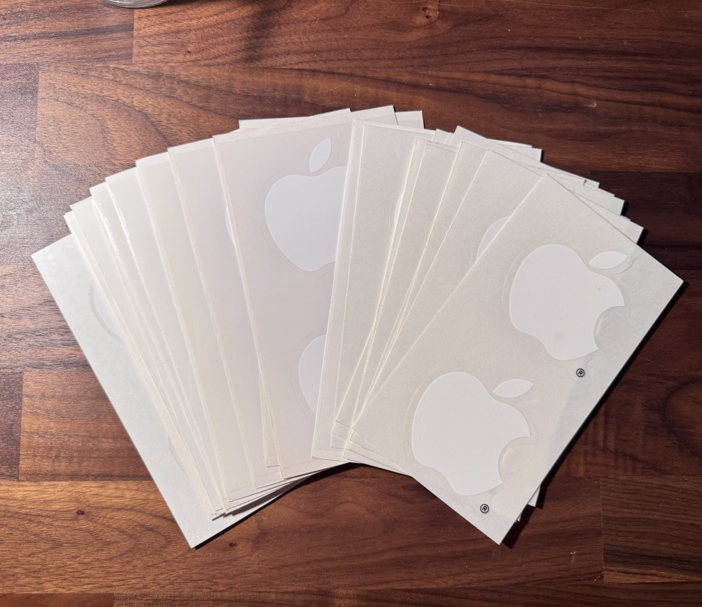 OEM 1980s Vintage Apple Computer Macintosh Decals / Stickers - WHITE - x30 LOT