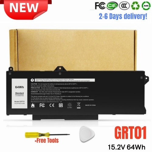 ✅LOT 64wh GRT01 Battery for Dell Latitude 5421 5431 5521 5531 Precision 3581