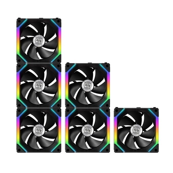 x7 Lian Li UNI Fan SL120 V2 RGB- with Controller