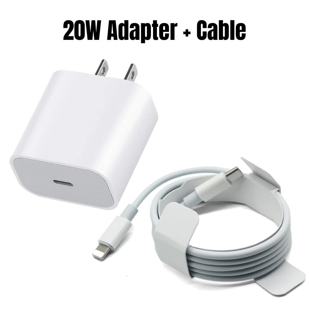 20W USB-C Fast Charger For iPhone 14 13 12 11 Pro Max XS XR 8 Type C to L Cable