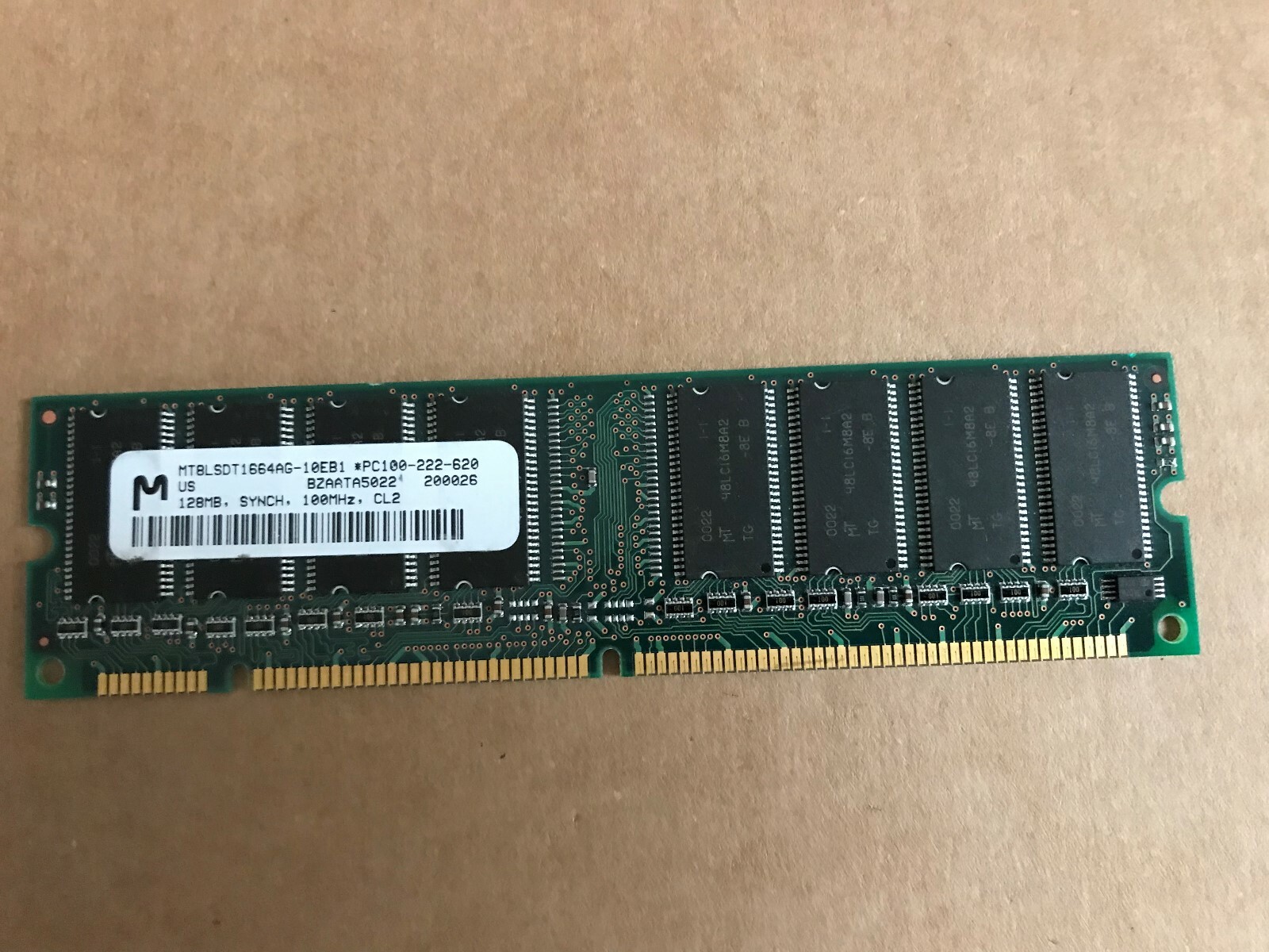 Micron 128MB  MEM 100MHz  MT8LSDT1664AG-10EB1