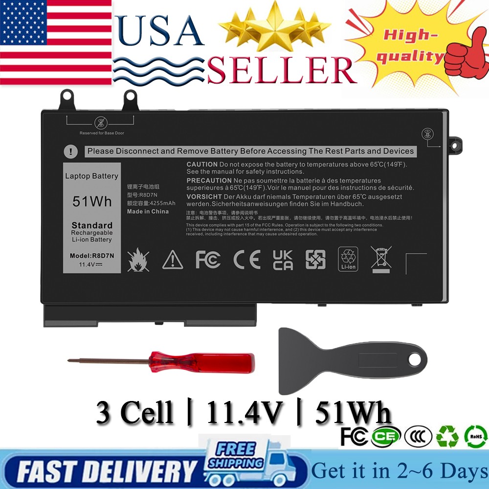 ✅LOT 10X R8D7N Battery Replacement for DELL Precision 3540 3550 Latitude 5400
