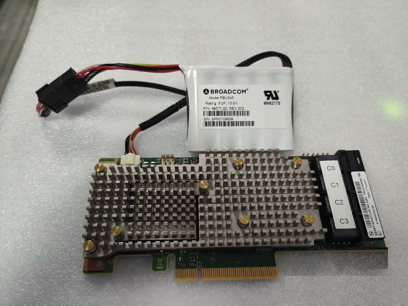 LENOVO R930-16I FRU 01KN508 SAS 9460-16i 12Gb/s PCIe RAID Controller with CVM05