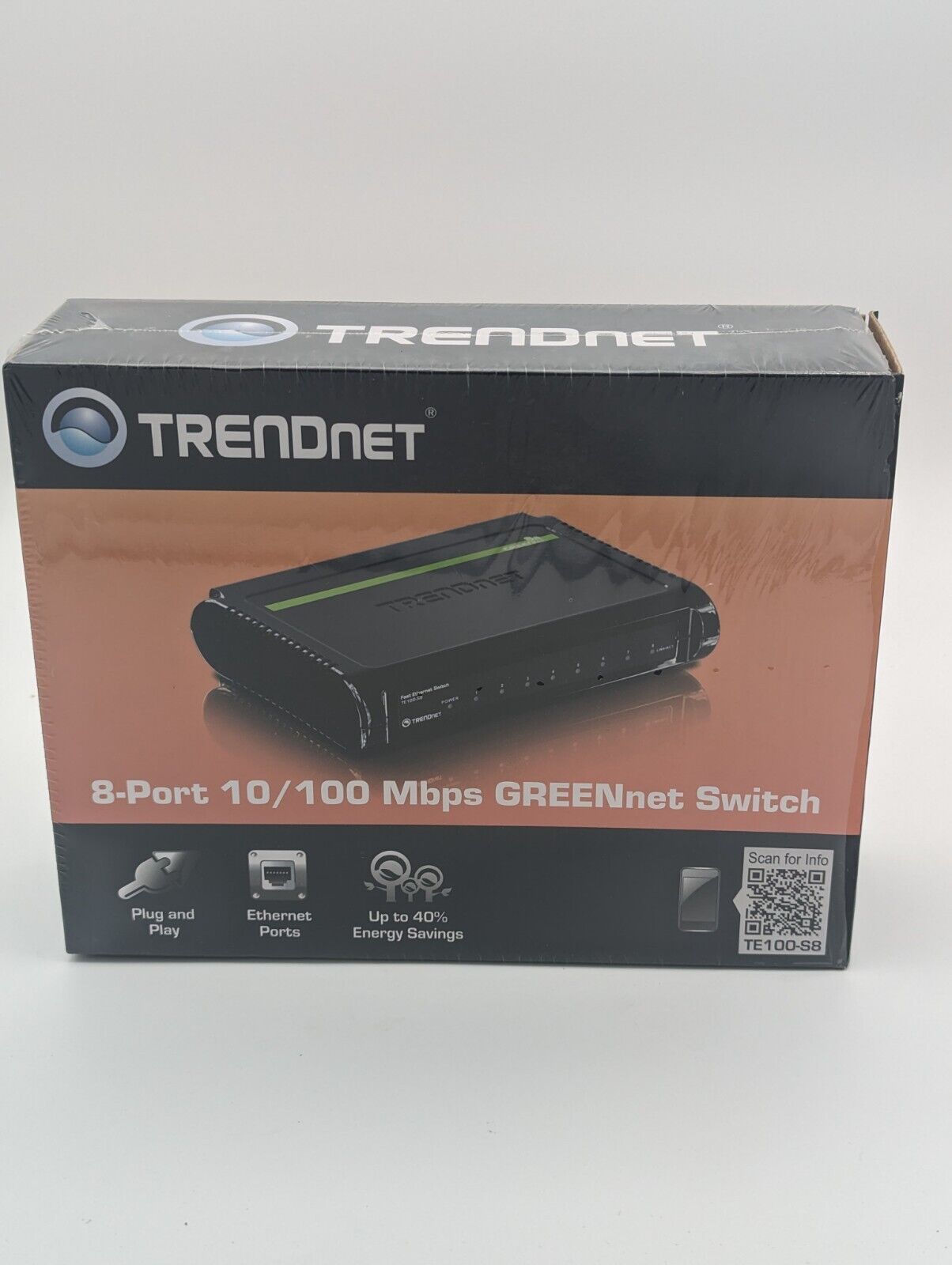 TRENDnet 5-Port 10/100 Mbps GREENnet Switch 