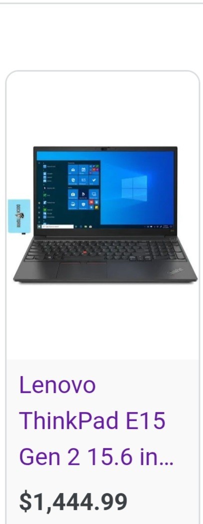 Lenovo ThinkPad E15 Gen 2 15.6" BLACK