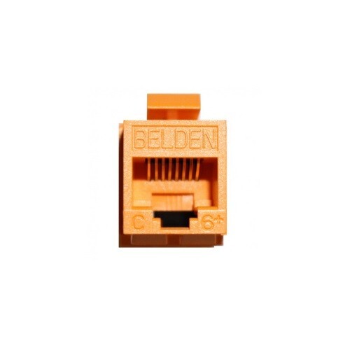 Belden AX101322 CAT6+ RJ45 KeyConnect style Orange (TIA 606) Modular Jack
