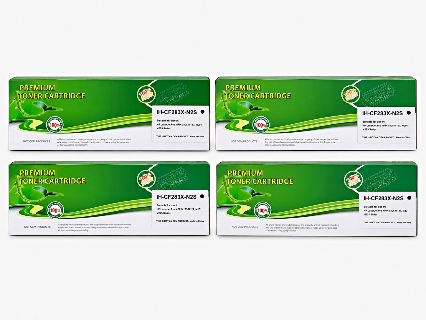 Premium IH-CF283X-N2S Black Toner Cartridge for HP LaserJet Pro M125/M127