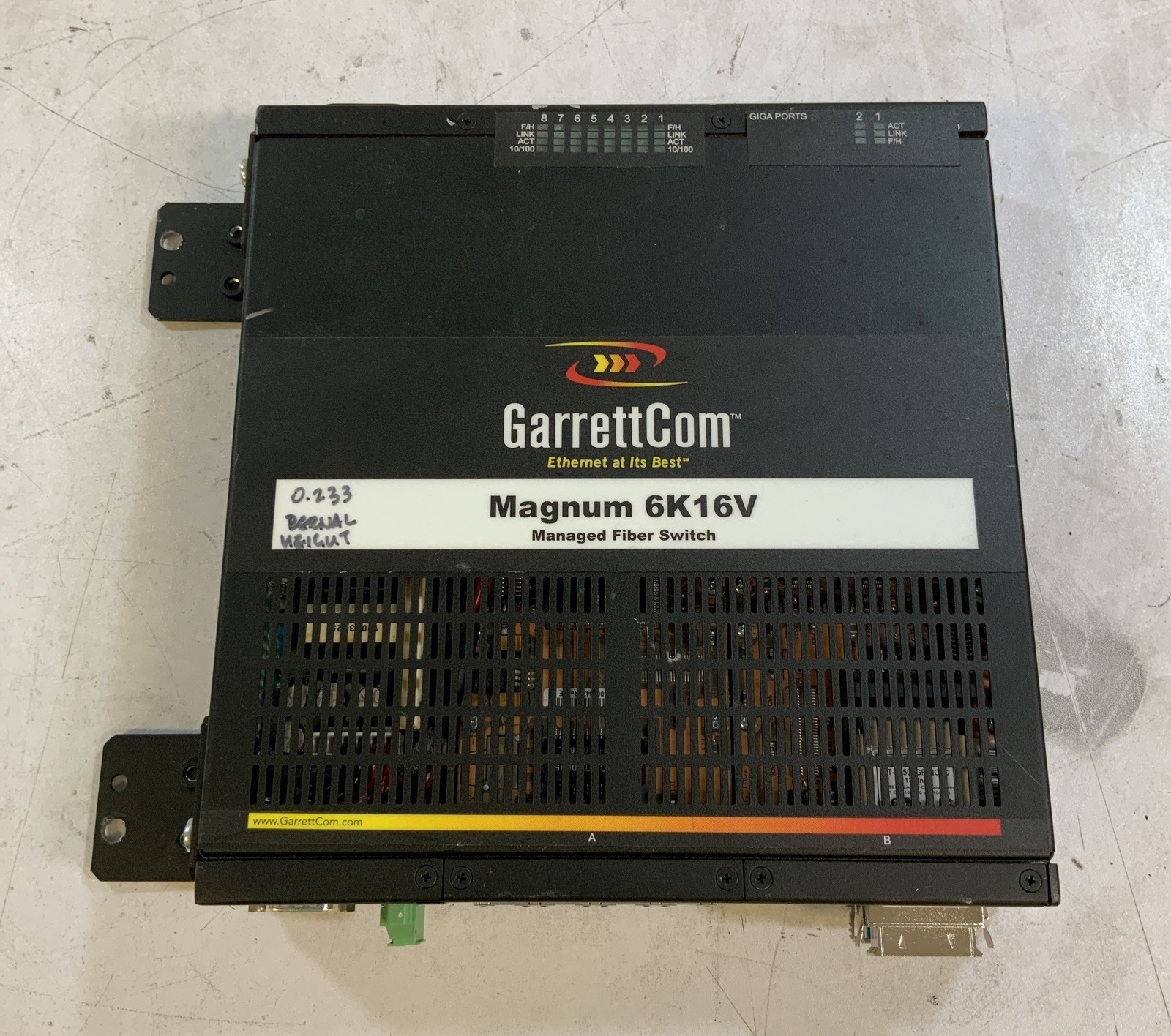 GarrettCom Magnum 6K16V Managed Fiber Switch NS B7C