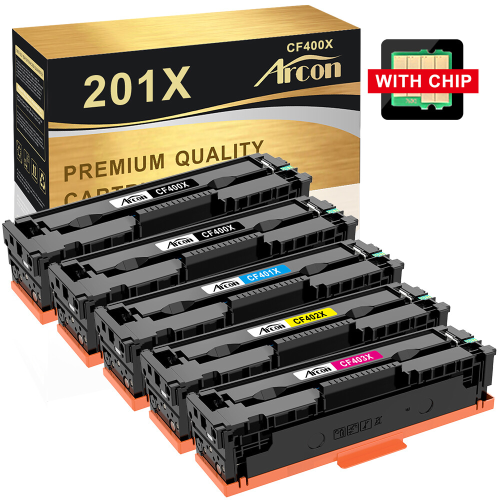5PK Toner Cartridge CF400X -CF403X HY For HP 201X LaserJet Pro M277dw M252dw MPF