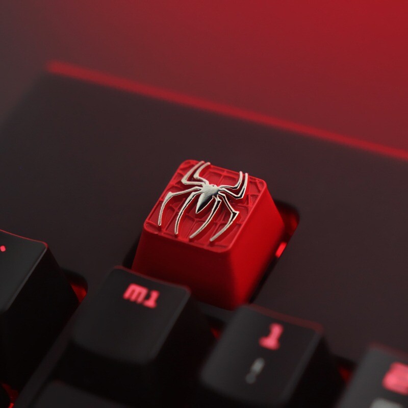 Marvel Hero Theme Keycap Spider-Man Zinc Alloy Key cap For Cherry MX Keyboard