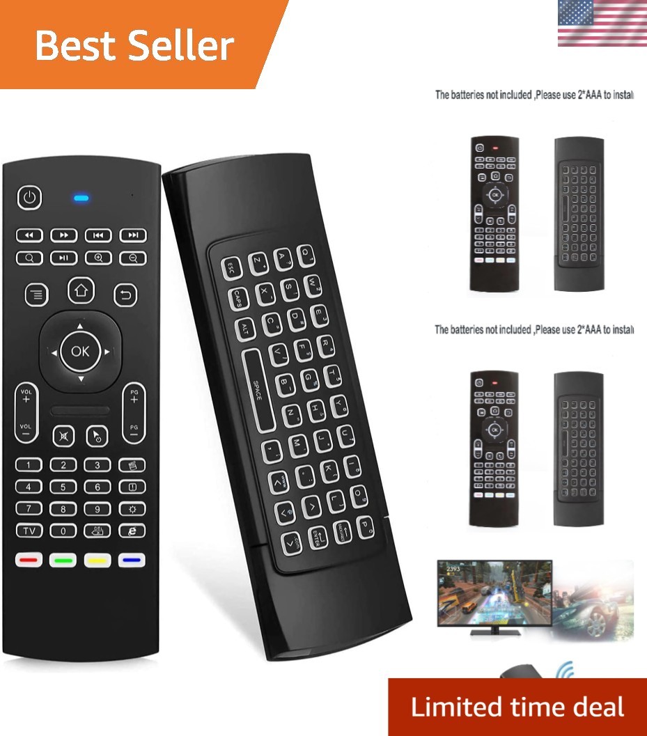 Universal Fly Remote & Backlit Keyboard: Seamless Control for TV & Projectors