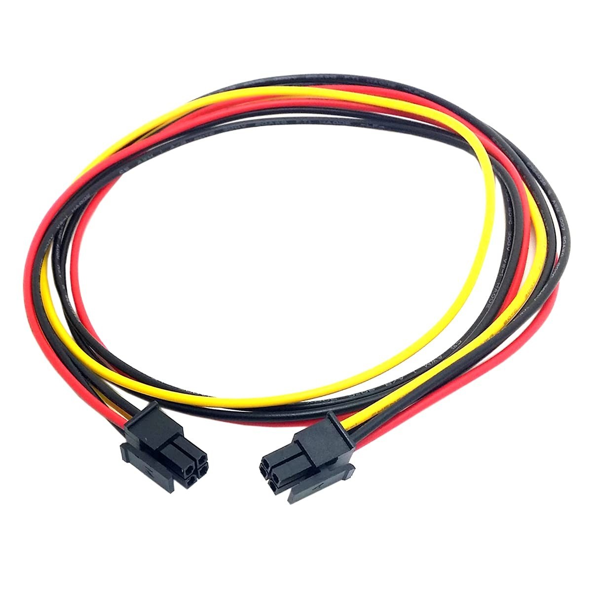 Atx Molex Micro Fit Connector 4pin Male To Male Power Cable 60cm Pitch 3.0mm B12