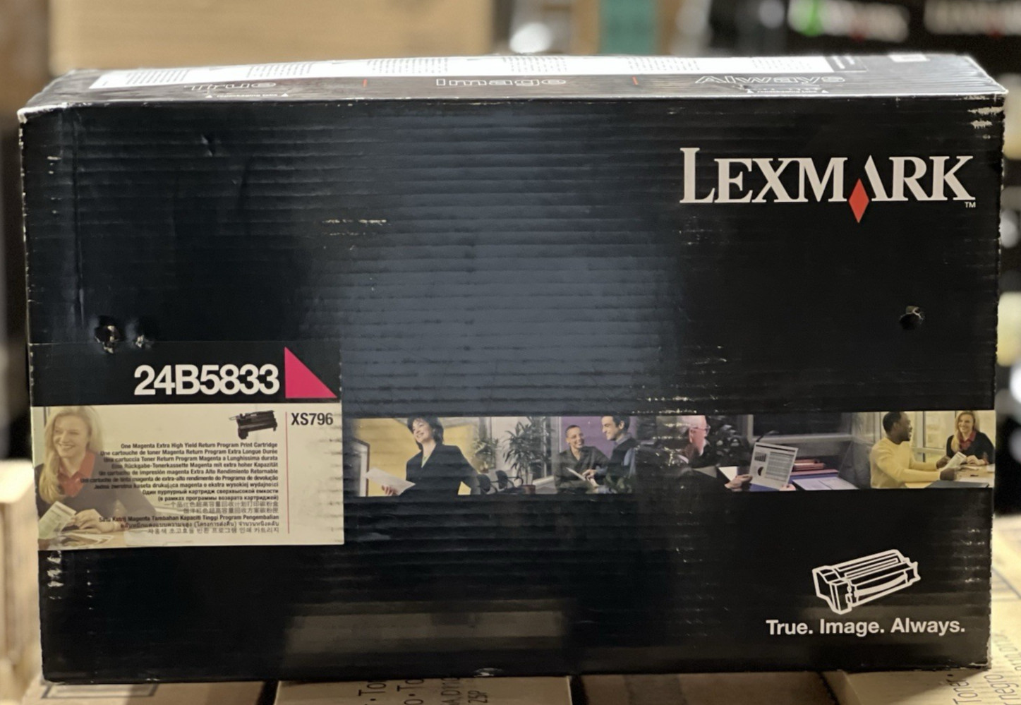 Genuine Lexmark 24B5833 Magenta Toner Cartridge XS796