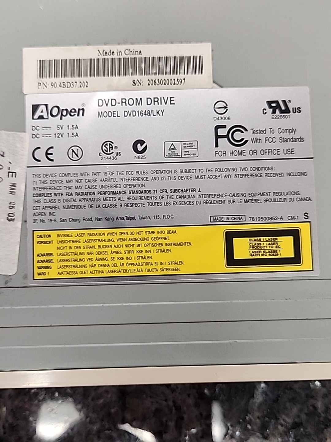 AOpen DVD1648 DVD-ROM