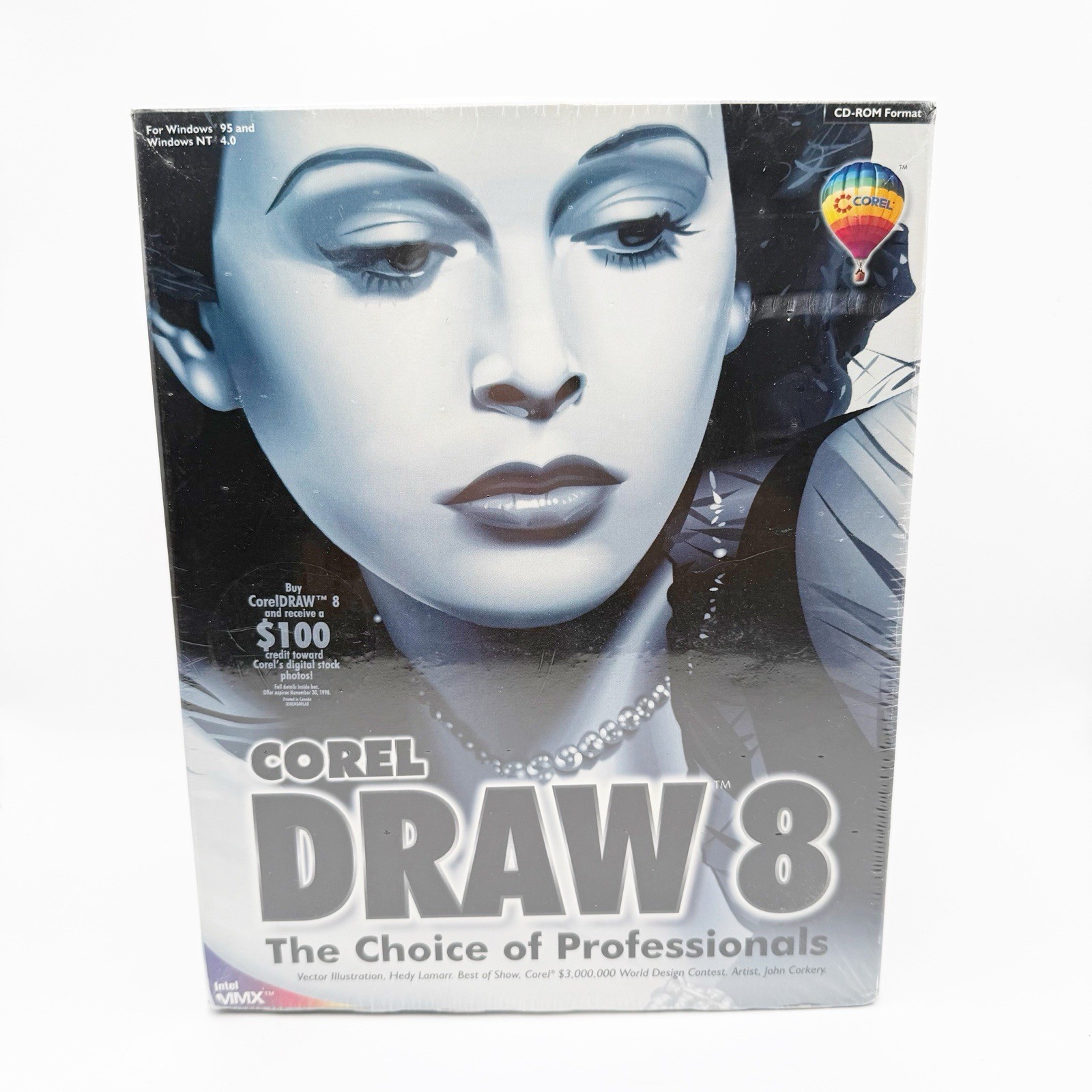 Corel Draw 8 Image Software Complete Serial NEW Sealed 3CDROM Manuals Win 95