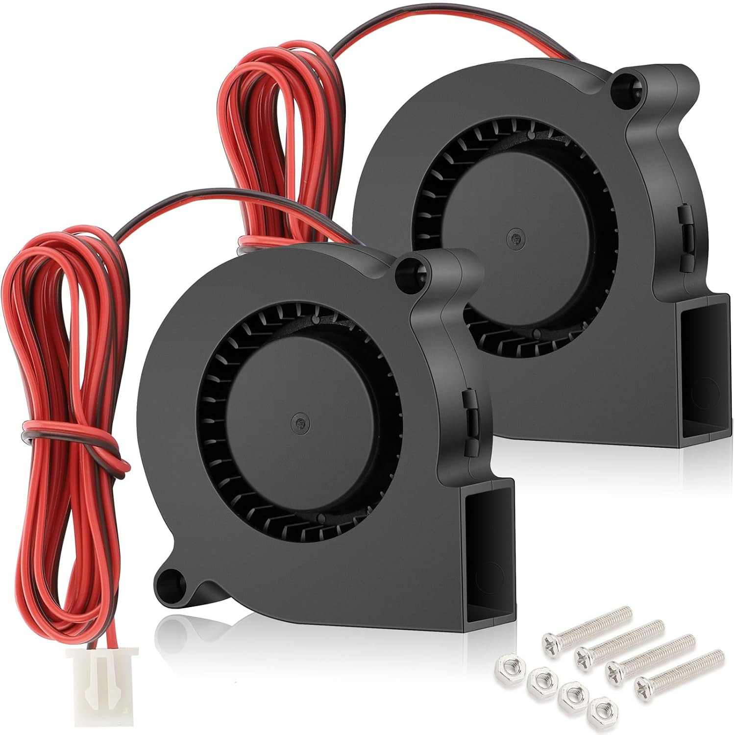 5015 Blower Fan 12V 50Mm X 15Mm 2-Pin Dual Ball Bearing 2-Pack