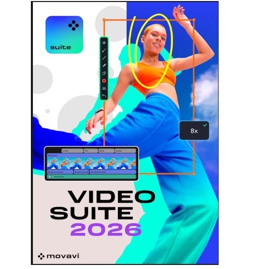 Movavi Video Suite 2026 For MACINTOSH Convert Videos , Edit MPEG AVI WMV