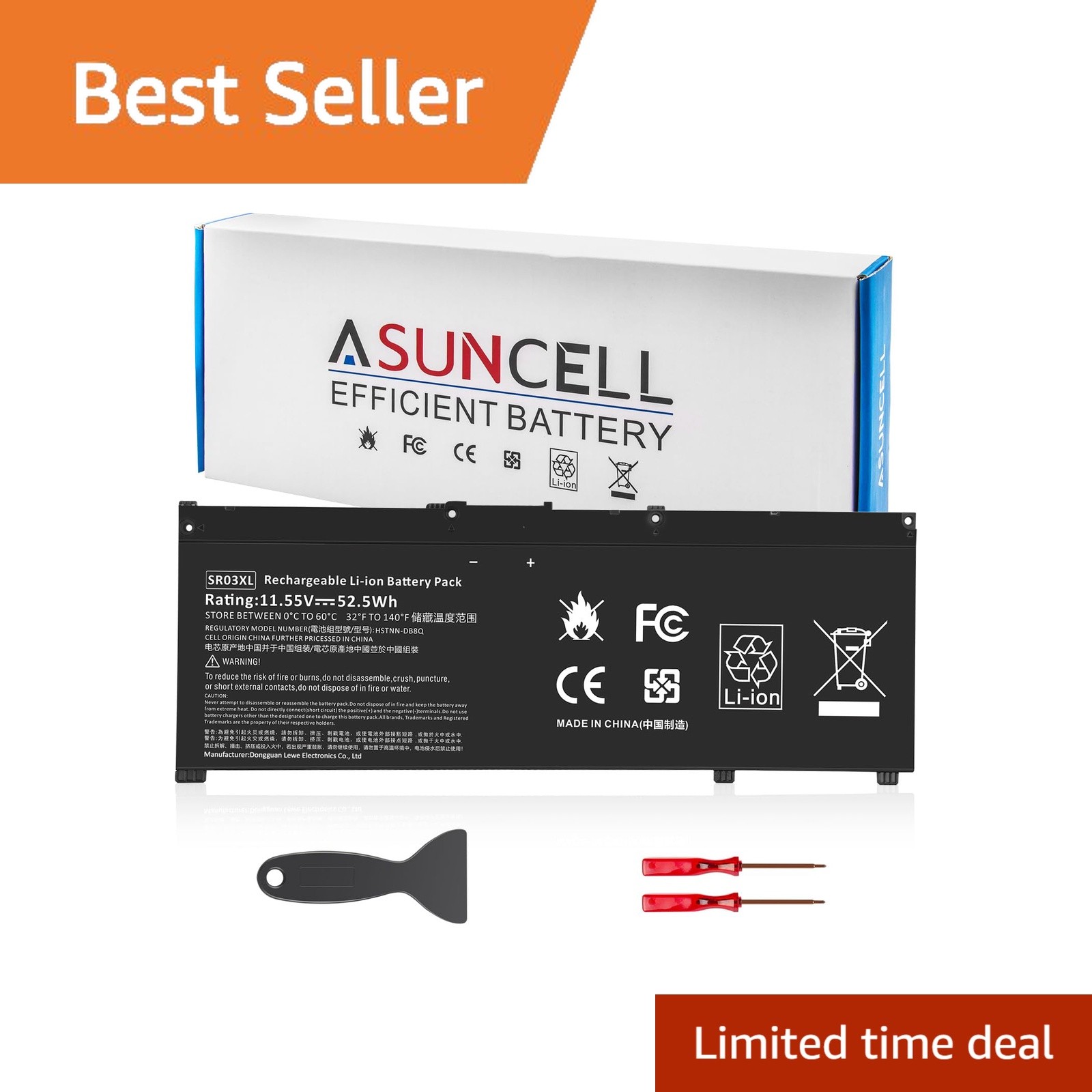 ASUNCELL KB06XL Battery HP Spectre X360