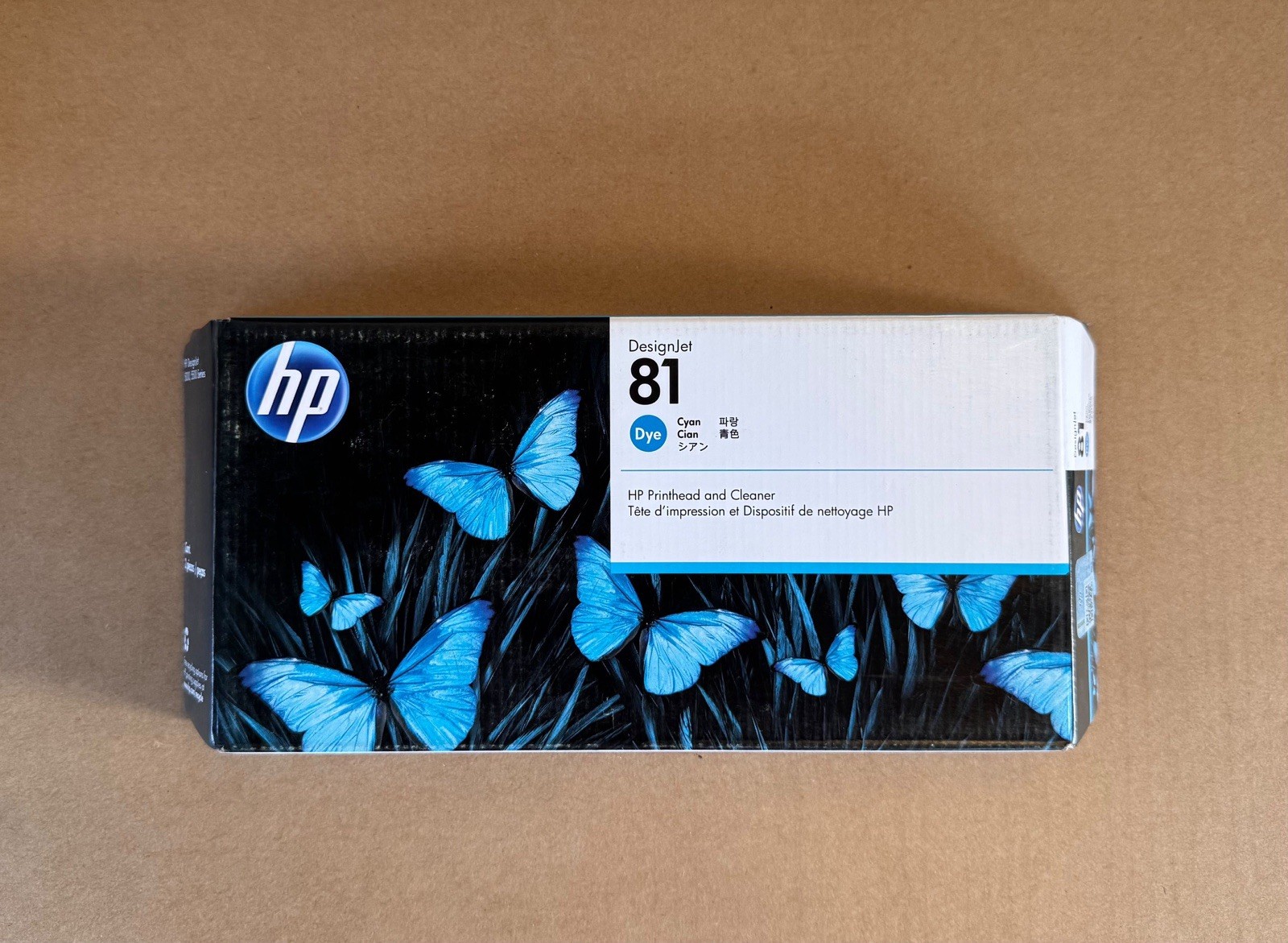 2022 HP C4951A 81 Cyan Printhead + Cleaner Designjet 5000 5500 New OEM Sealed