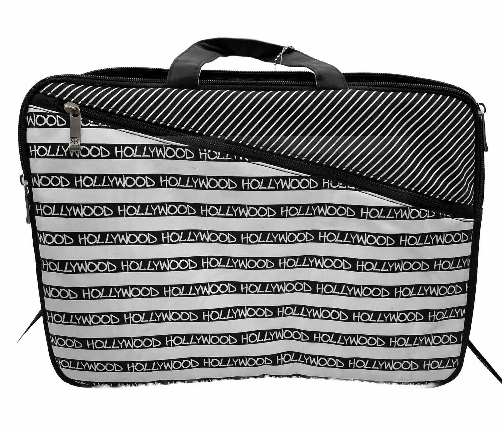 Robin Ruth Hollywood Laptop Notebook Briefcase Carry Bag Black/White Padded NEW