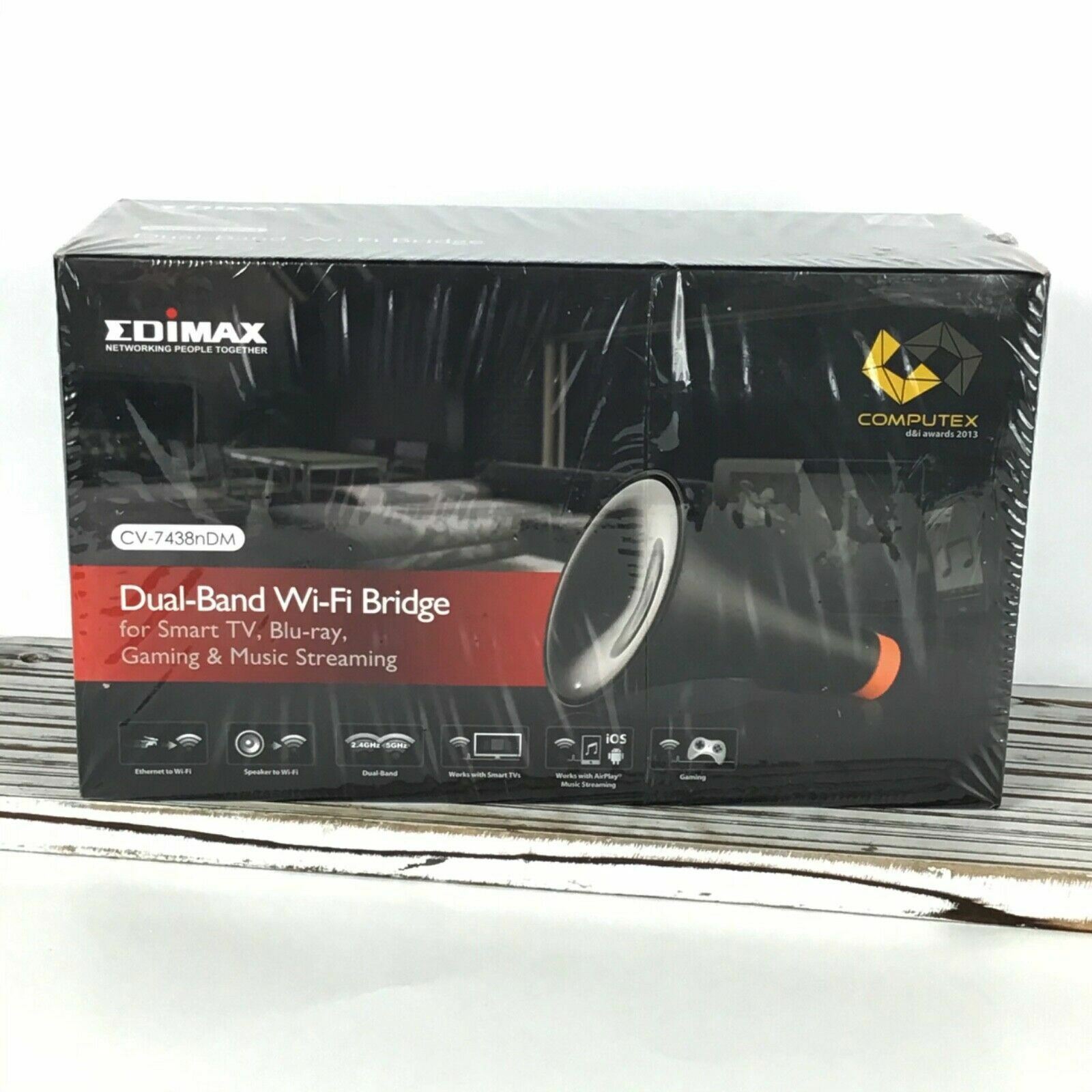 Edimax CV-7438nDM Dual-Band Wireless Bridge / Speaker Adapter Smart TV / Gaming